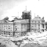 Texas State Capitol Building Construction Austin TX 1887 POSTER 24 X 18 Inches