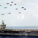 USS Enterprise (CVN-65) Atlantic Ocean 1998 POSTER 24 X 36 Inches Wall Art