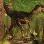 Velociraptor (Trees) DINOSAUR POSTER 24 X 18 Inches NICE!