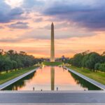 Washington Monument (Green Trees) POSTER 24 X 18 Inches Nice Wall Art